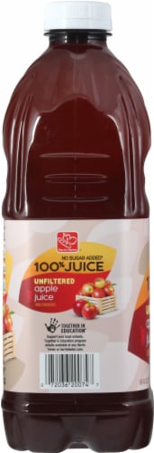 Harris Teeter™ No Sugar Added Unfiltered 100% Apple Juice Perspective: right