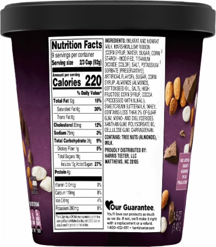 Harris Teeter® Rocky Road Ice Cream Tub Perspective: right