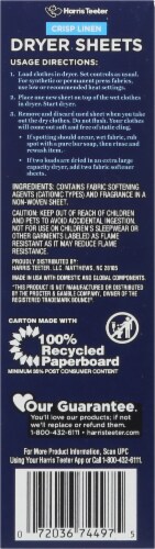 Harris Teeter® Crisp Linen Dryer Sheets Perspective: right