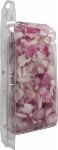 Diced Red Onions Perspective: right