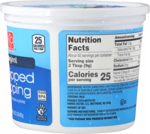 Harris Teeter Whipped Topping Perspective: right
