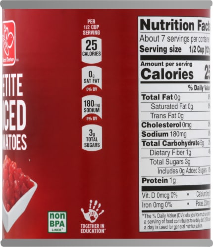 Harris Teeter™ Petite Diced Tomatoes Perspective: right
