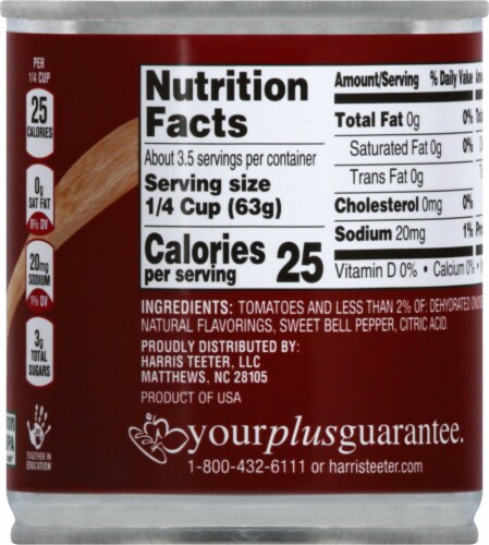 Harris Teeter™ No Salt Added Tomato Sauce Perspective: right