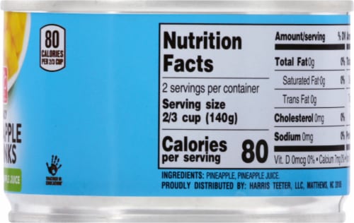 Harris Teeter Canned Pineapple Chunks Perspective: right