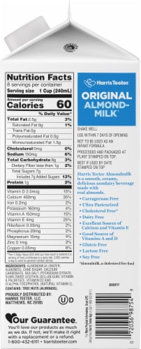 Harris Teeter™ Dairy Free Original Almond Milk Half Gallon Perspective: right
