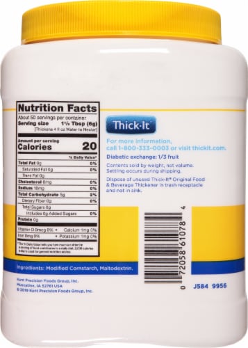 Thick-It Original Food & Beverage Thickener Perspective: right
