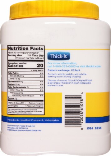 Thick-It Original Food & Beverage Thickener, 1 ct - Harris Teeter