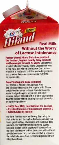 Hiland Lactose Free Vitamin D Milk Perspective: right