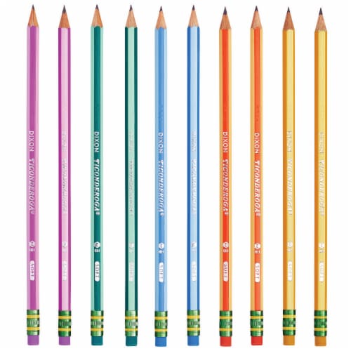 Ticonderoga #2 Sharpened Striped Pencils Perspective: right