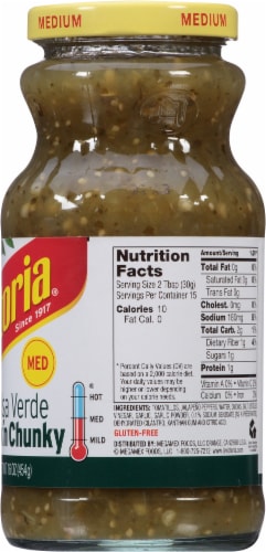 La Victoria Medium Thick 'n Chunky Salsa Verde Perspective: right