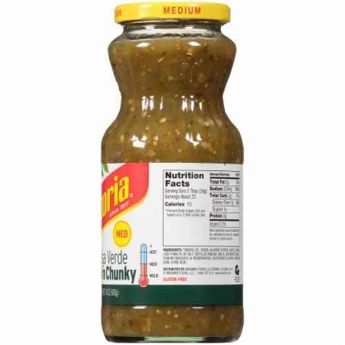 La Victoria Medium Thick 'N Chunky Salsa Verde Perspective: right