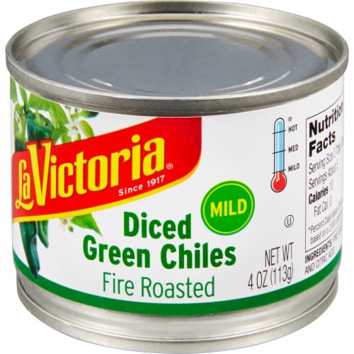 La Victoria Mild Diced Green Fire Roasted Chiles Perspective: right
