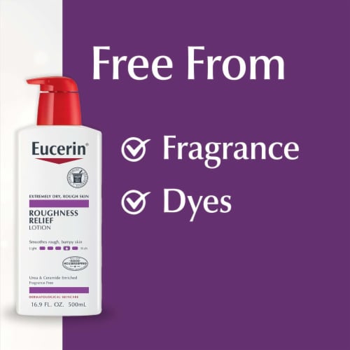 Eucerin Roughness Relief Body Lotion For Extremely Dry, Rough Skin Perspective: right