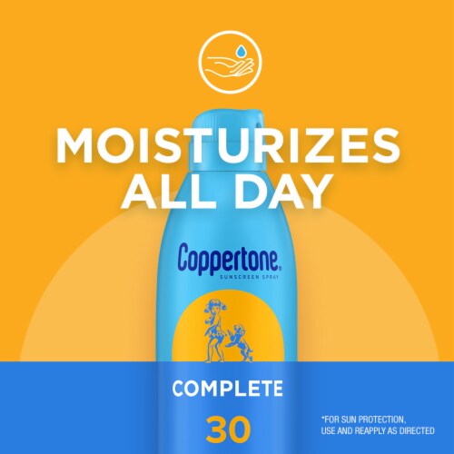 Coppertone Complete Sunscreen Spray, Spf 30 Spray Sunscreen Perspective: right