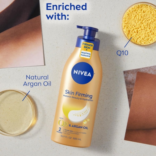 NIVEA Q10 Skin Firming Melanin Beauty & Hydration Body Lotion Perspective: right