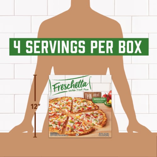 Freschetta Garden Veggie Thin Crust Frozen Pizza Perspective: right
