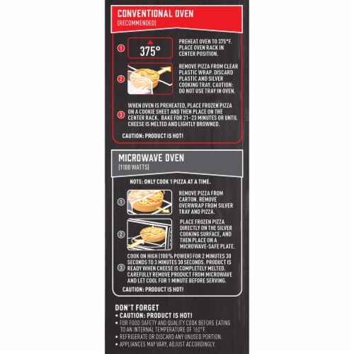 Red Baron® Deep Dish Singles Cheese Frozen Pizzas Perspective: right