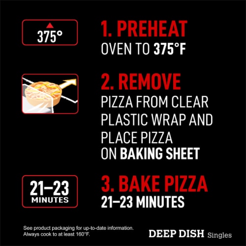 Red Baron Four Cheese Deep Dish Personal Frozen Pizza Perspective: right