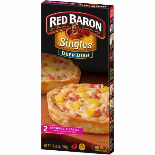 Red Baron Singles Deep Dish Hawaiian Style Pizzas Perspective: right