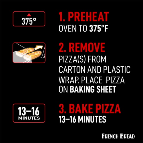 Red Baron Five Cheese and Garlic French Bread Personal Frozen Pizza Perspective: right