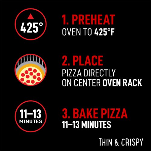 Red Baron Pepperoni Thin Crust Frozen Pizza Perspective: right