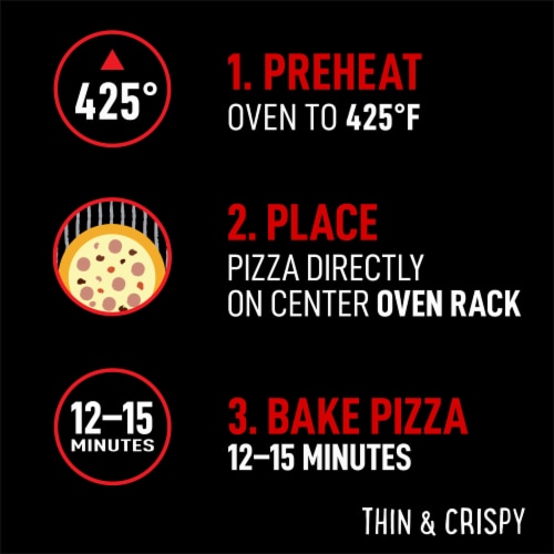 Red Baron Bacon Lover's Thin Crust Frozen Pizza Perspective: right