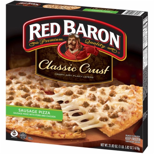 Red Baron Classic Crust Sausage Pizza Perspective: right