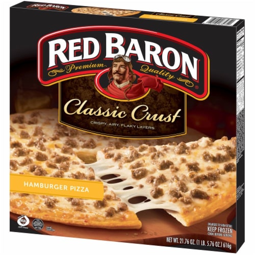 Red Baron Classic Crust Hamburger Pizza Perspective: right