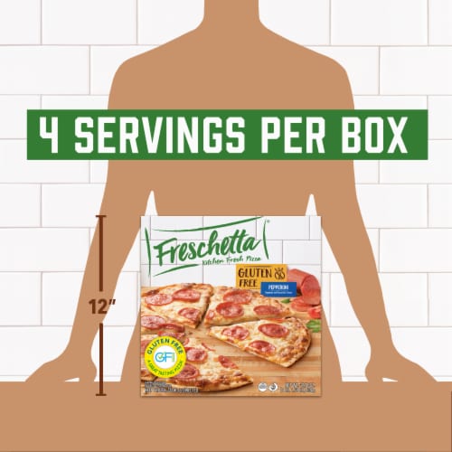 Freschetta Pepperoni Gluten Free Thin Crust Frozen Pizza Perspective: right