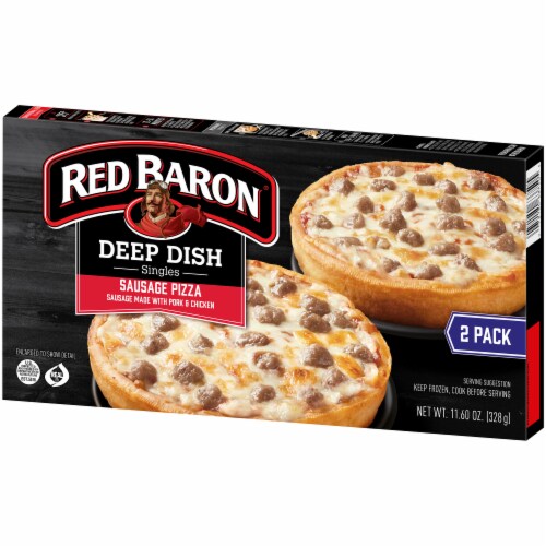 Red Baron® Deep Dish Singles Sausage Pizza Perspective: right