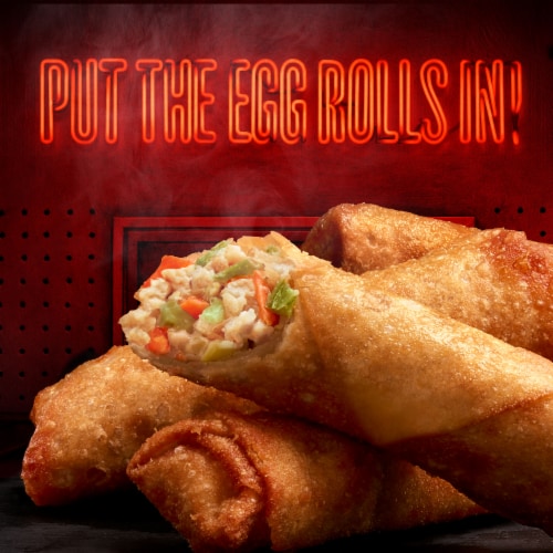 Pagoda Frozen Crunchy Crispy Chicken Egg Rolls Perspective: right