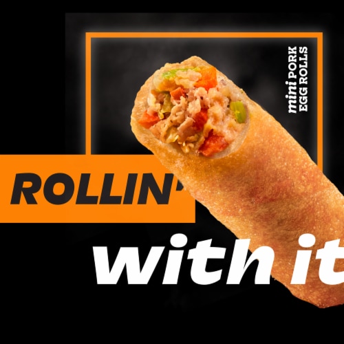 Pagoda Frozen Crunchy Mini Pork Egg Rolls Perspective: right