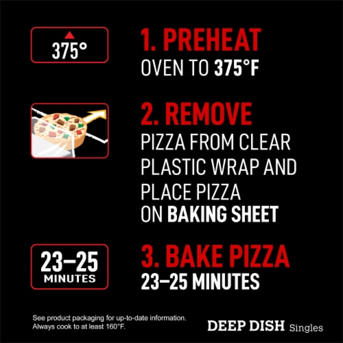 Red Baron Supreme Deep Dish Personal Frozen Pizza Perspective: right