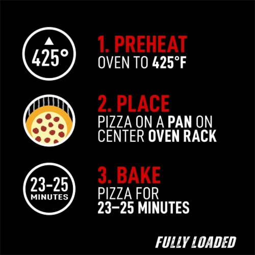 Red Baron Fully Loaded Pepperoni Original Crust Frozen Pizza Perspective: right