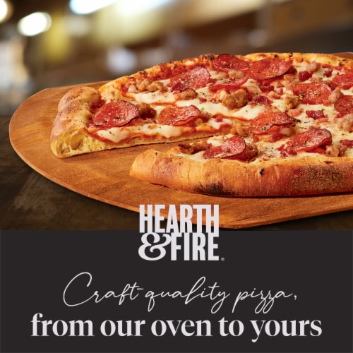 Hearth & Fire Flame-Fired Crust Quattro Carne Pizza Perspective: right