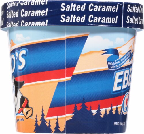 Eberhard's Salted Caramel Ice Cream Ice Cream Tub Perspective: right