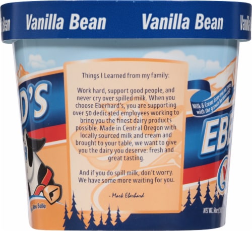 Eberhard's Vanilla Bean Ice Cream Tub Perspective: right