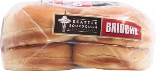 Seattle Sourdough Baking Co. Brioche Hamburger Bun Perspective: right