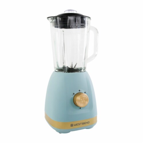 Westbend Timeless Multi-Function Blender - Blue / Gold Perspective: right
