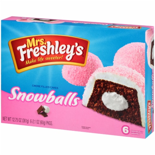 Mrs. Freshley's Creme Filled Snowballs Perspective: right