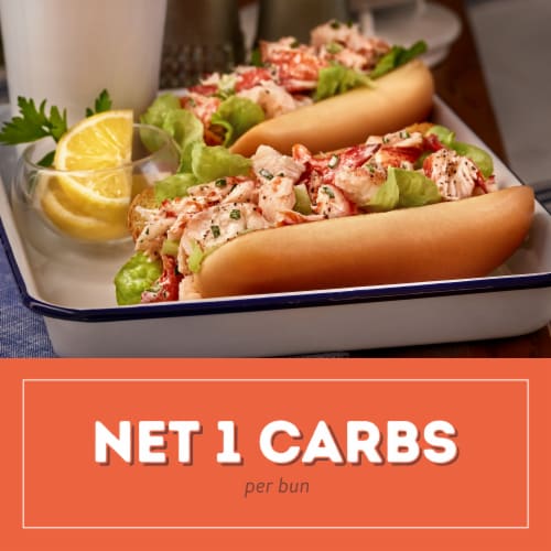 Nature's Own Life Keto Soft White Hotdog Buns, Keto Hotdog Buns, Keto Bread Buns, 8 Count Perspective: right