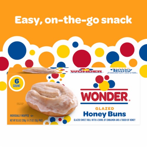 Wonder Glazed Honey Buns Perspective: right