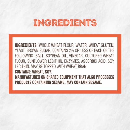 Nature's Own 100% Whole Wheat, Small Loaf Size, Sliced Whole Wheat Bread Perspective: right