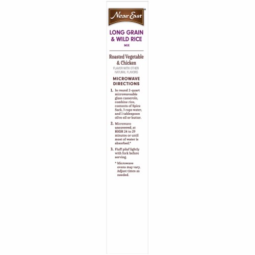 Near East Roasted Vegetable & Chicken Flavor Long Grain & Wild Rice Mix Perspective: right