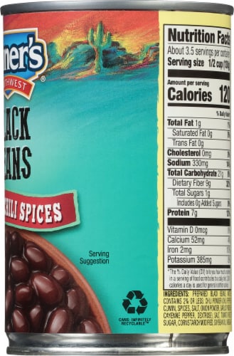 Kuner's Southwest Cumin and Chili Spices Black Beans Perspective: right