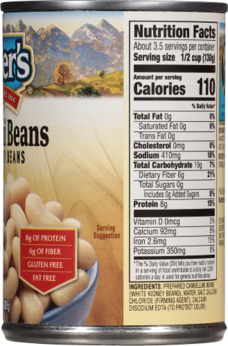 Kuner's Cannellini White Kidney Beans Perspective: right