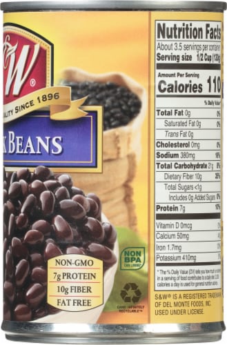 S&W® Premium Black Beans Perspective: right