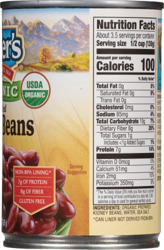Kuner's Organic Red Kidney Beans Perspective: right