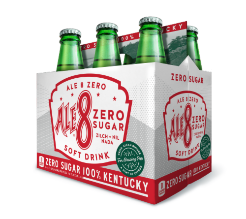 Diet Ale-8-One® Zero Sugar Soda Bottles Perspective: right