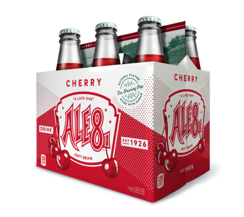 Ale-8-One® Cherry Soda Bottles Perspective: right